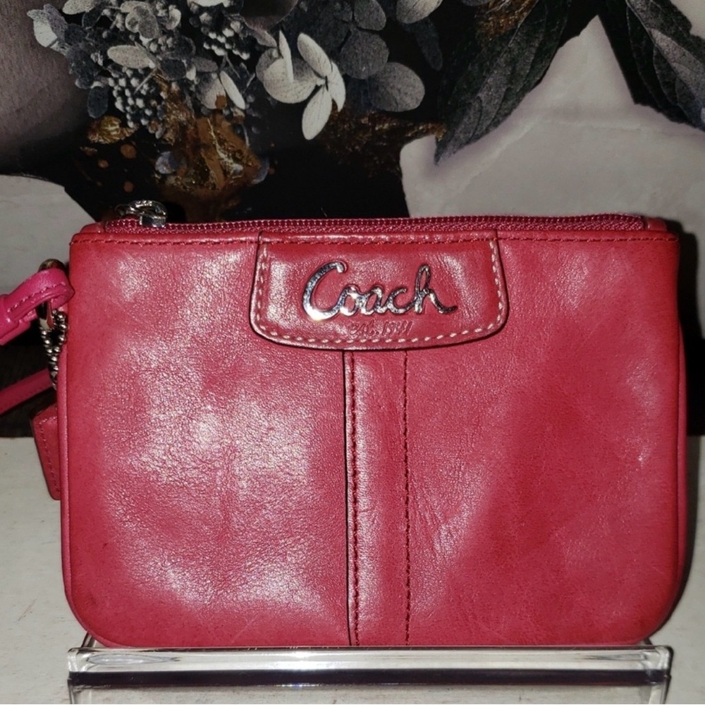 Coach Pink Lambskin Wristlet